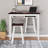 3PC Hanging Counter Height Dining Stool Set