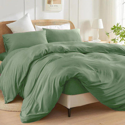 Luxurious 4-Piece Microfiber Duvet Complete Cover Set