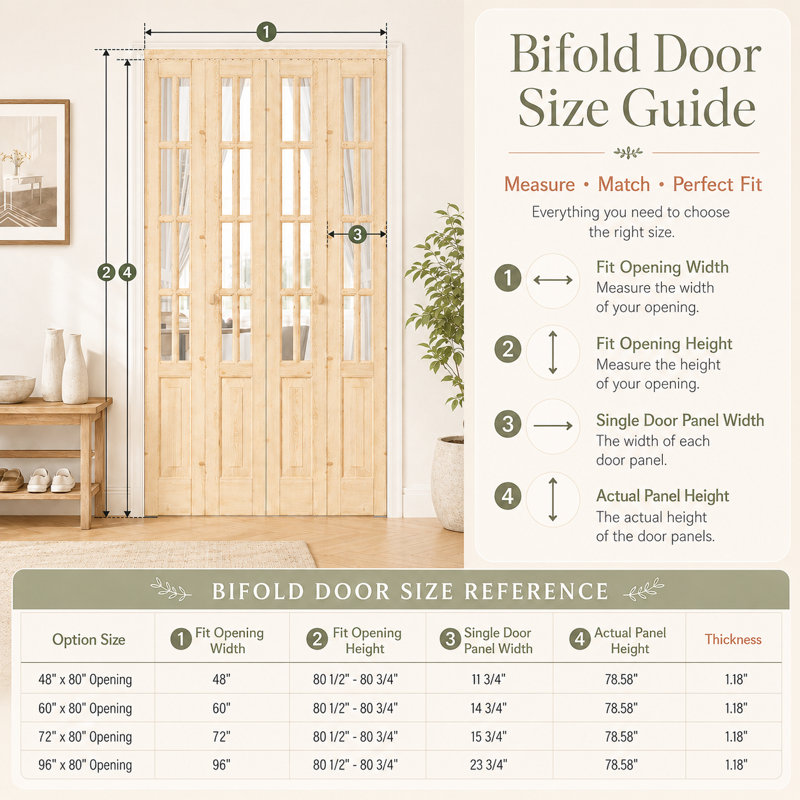 Porte double pliante 72 po x 80 po à 8 portes doubles en verre transparent et bois massif avec quincaillerie d'installation Surface non finie