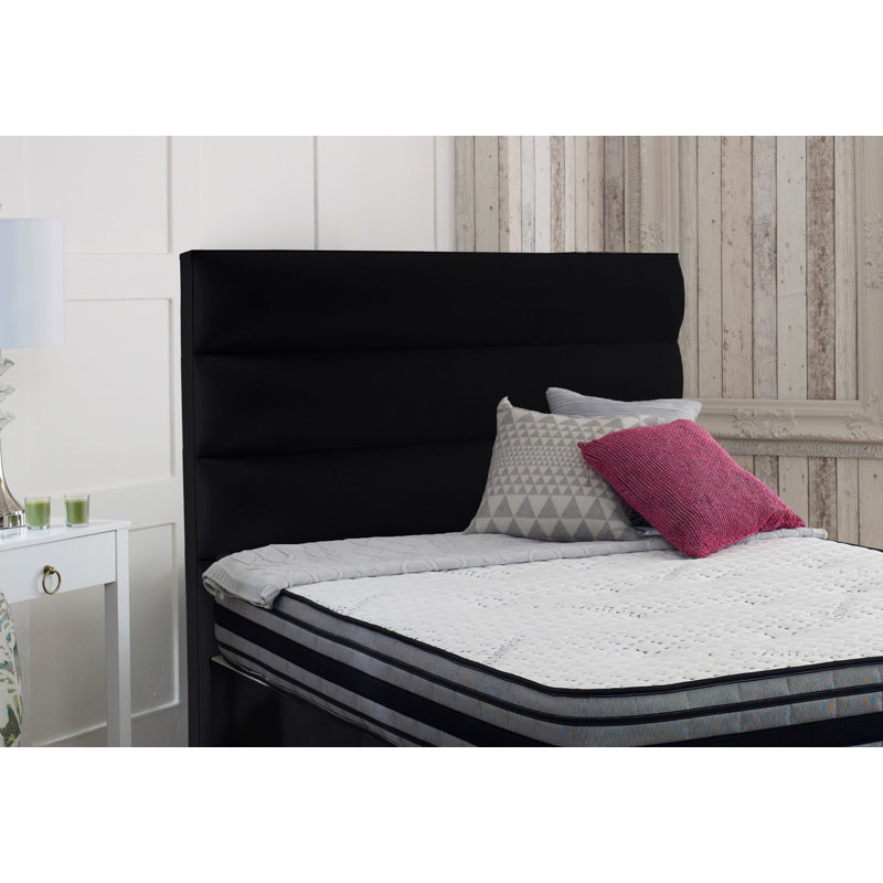 Ashlene Upholstered Headboard, Small Single (2'6), Black