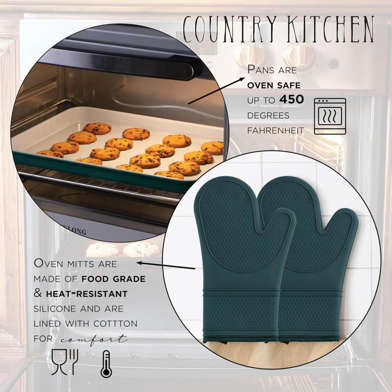 Ensemble de plats de cuisson antiadhésifs et durables, 13 pièces