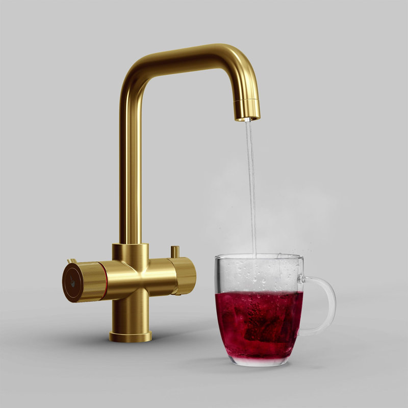 Fohen Kitchen Faucet, Brushed Gold