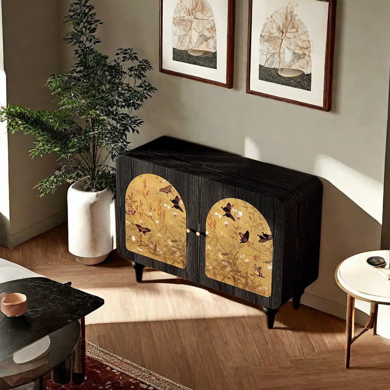 Armoire décorative en bois massif de style français
