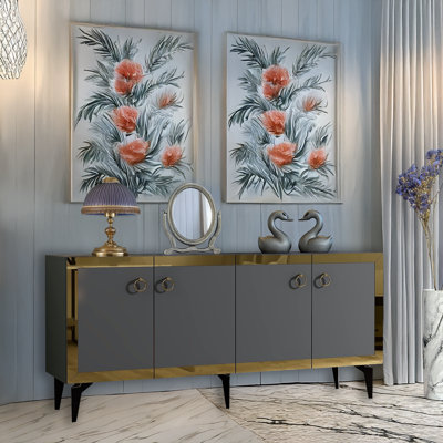59'' Wide Multipurpose Console With Reflective Stripe