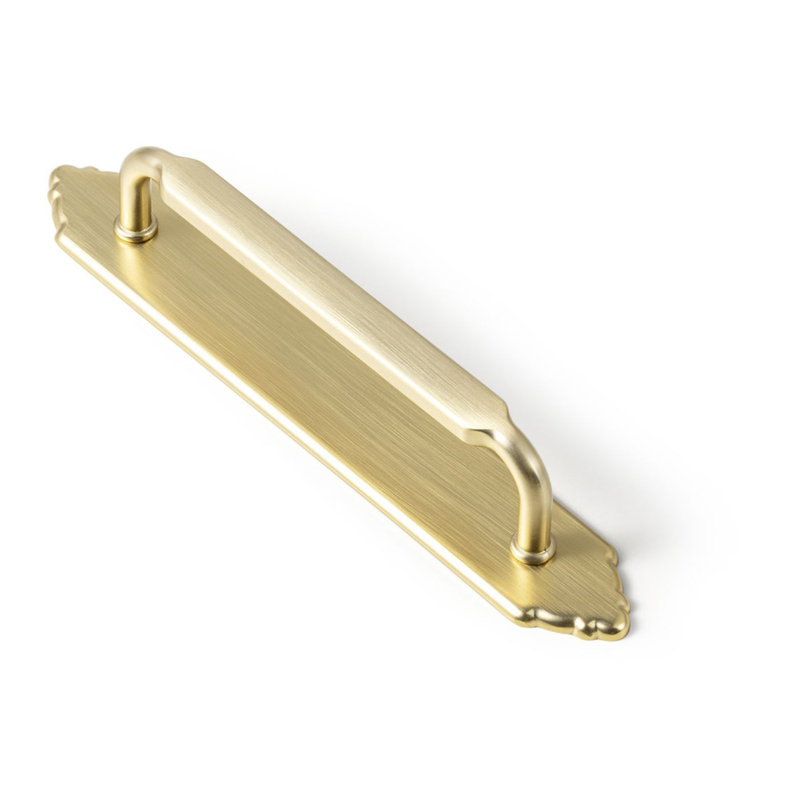 Ensemble de poignées de barre médiévales avec contre-plaque (G024), 5", Bronze champagne