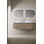 Modern Solid Wood Floating Double Vanity With Ceramic Basins