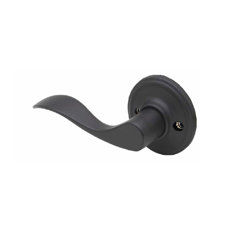 Fausse poignée de porte simple, Gauche, Noir