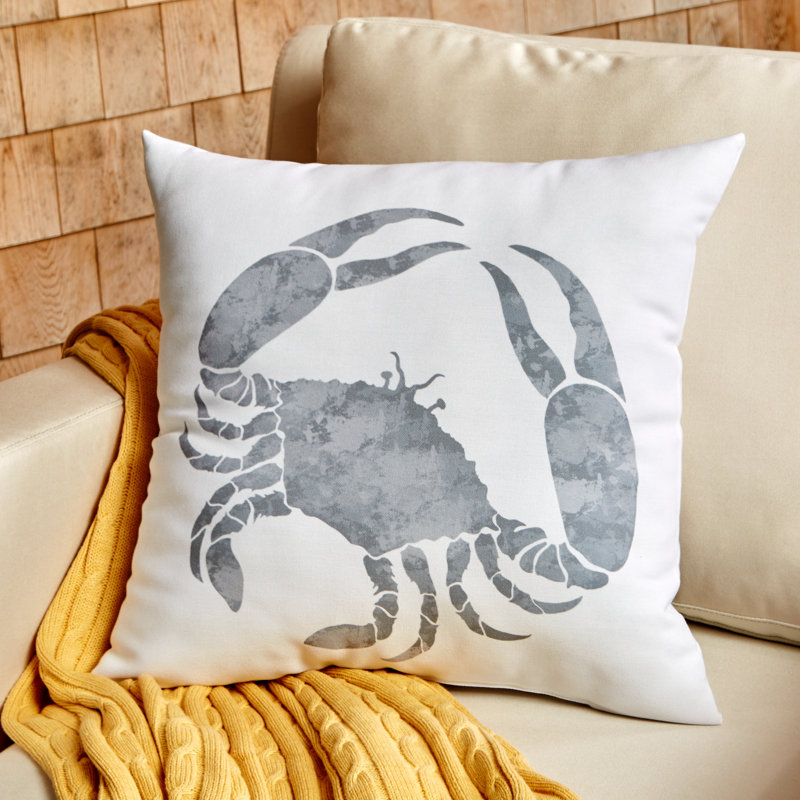 Housse de coussin d'extérieur carré Beach Insert, 18 po x 18 po, Gris