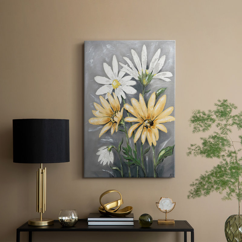 SummerDaisies II - Gallery Cavas sur mesure, H 48 po x l 32 po