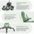 Mikial 500lbs Big and Tall Executive Office Chair - Breathable Leather, 3D Arms, & Air-Compressed Lumbar Support-2035475989