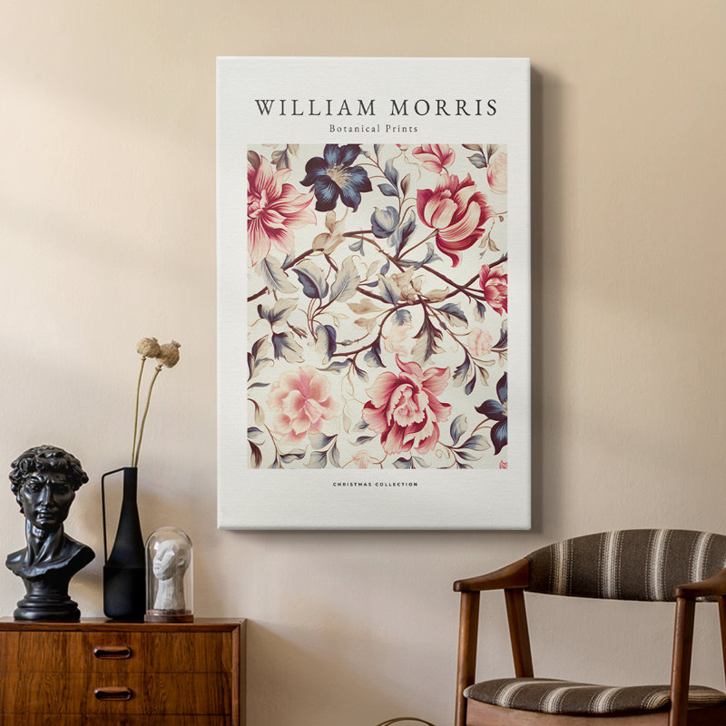 Impression florale rétro XXXIV - galerie Cavas sur mesure, H 18 po x l 12 po