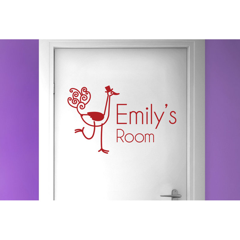 Animals Wall Decal, Dark Red