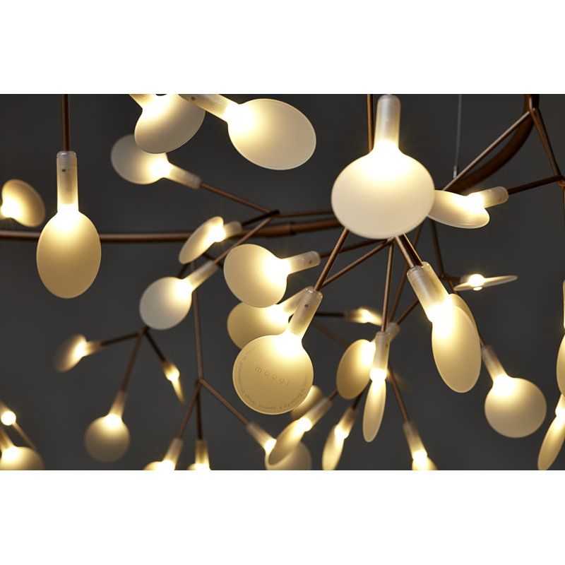 Heracleum III The Big O LED Chandelier, Copper, 82.6 inches, 10 meters