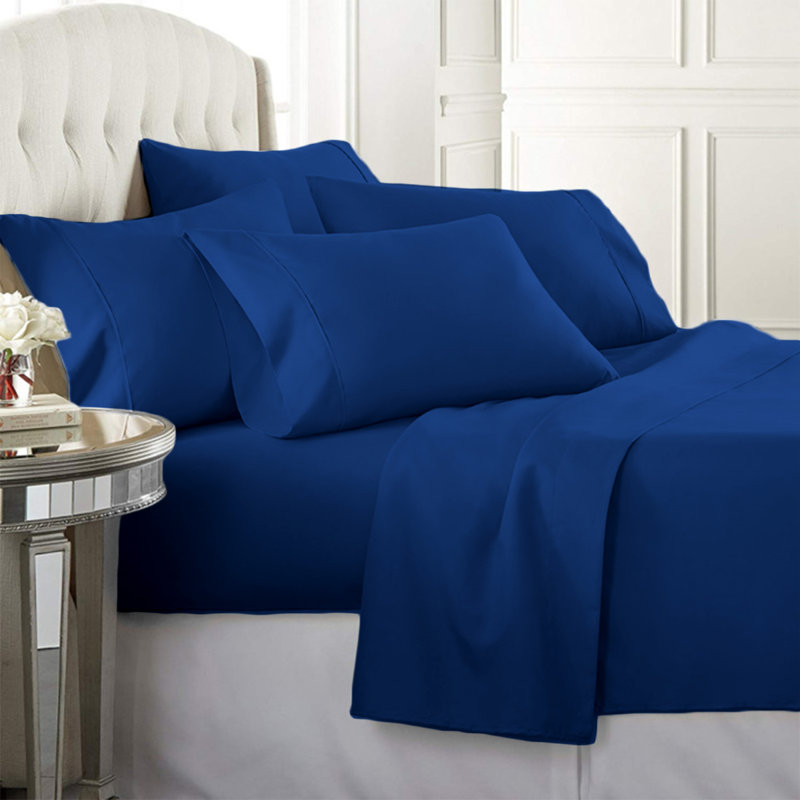 Microfiber Sheet Set, Navy