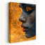 «Serene Golden Profile Elegant Contemporary», art mural-129476958