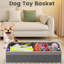 Grand bac de rangement pour jouets pour chien avec poignée, boîte à jouets pliable pour chien pour le salon