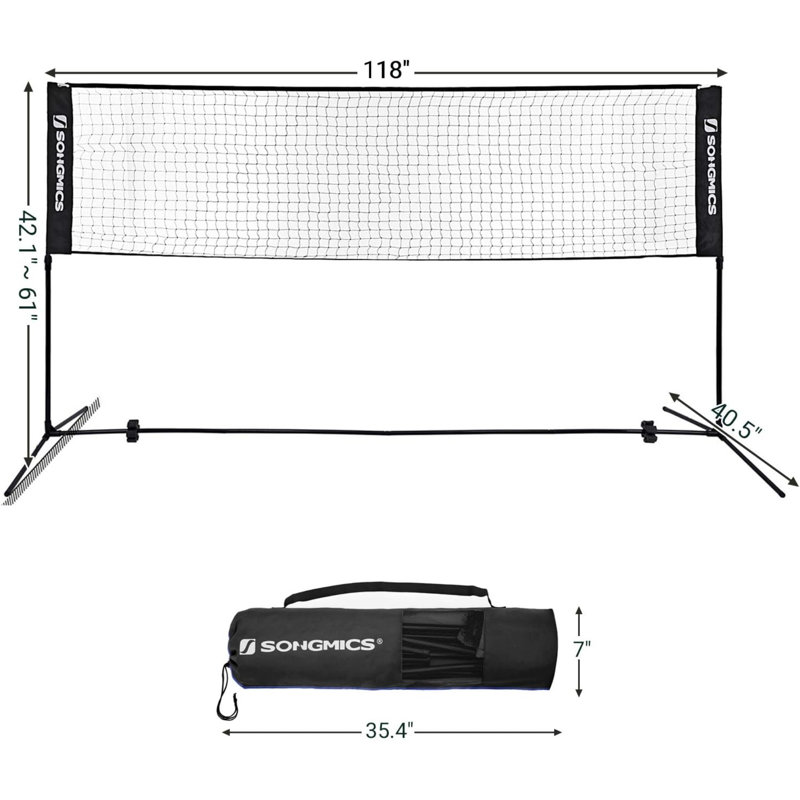 Filet de badminton en acier