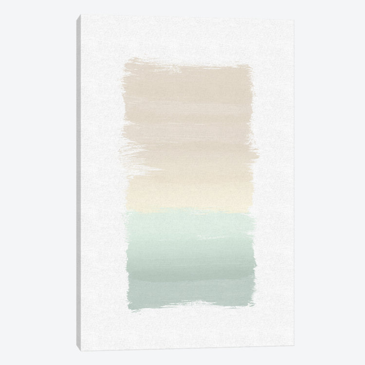 « pastel abstract », impression sur toile, H 18 po x l 12 po x P 1,5 po, Pas de tapis, Toile tendue