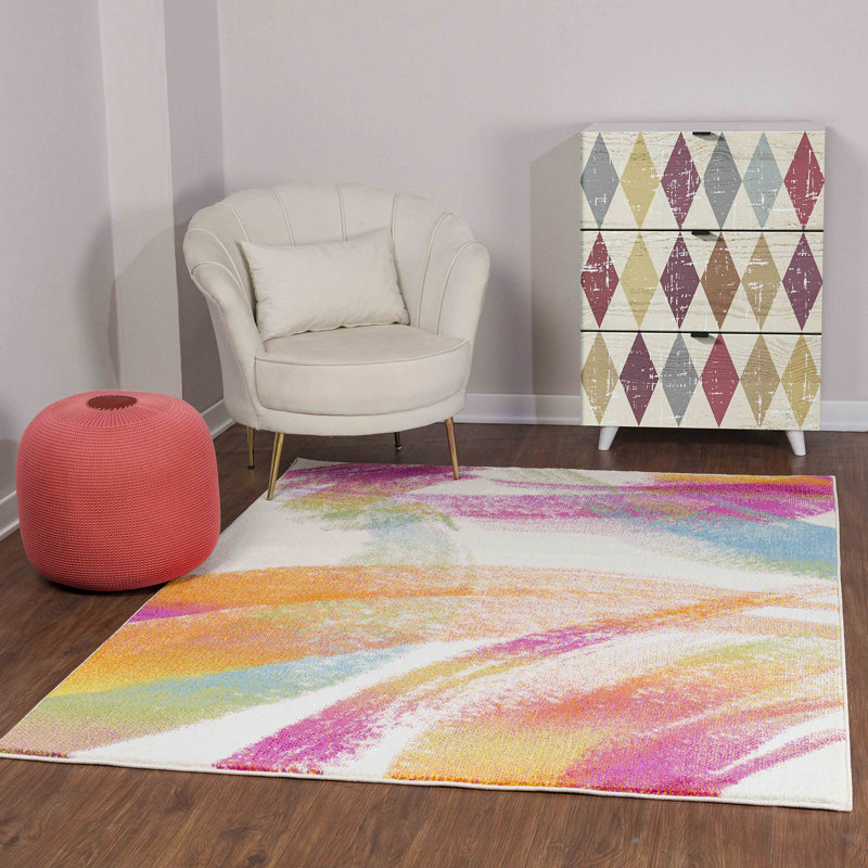 Addai Abstract Area Rug, Rectangle 160 x 213cm