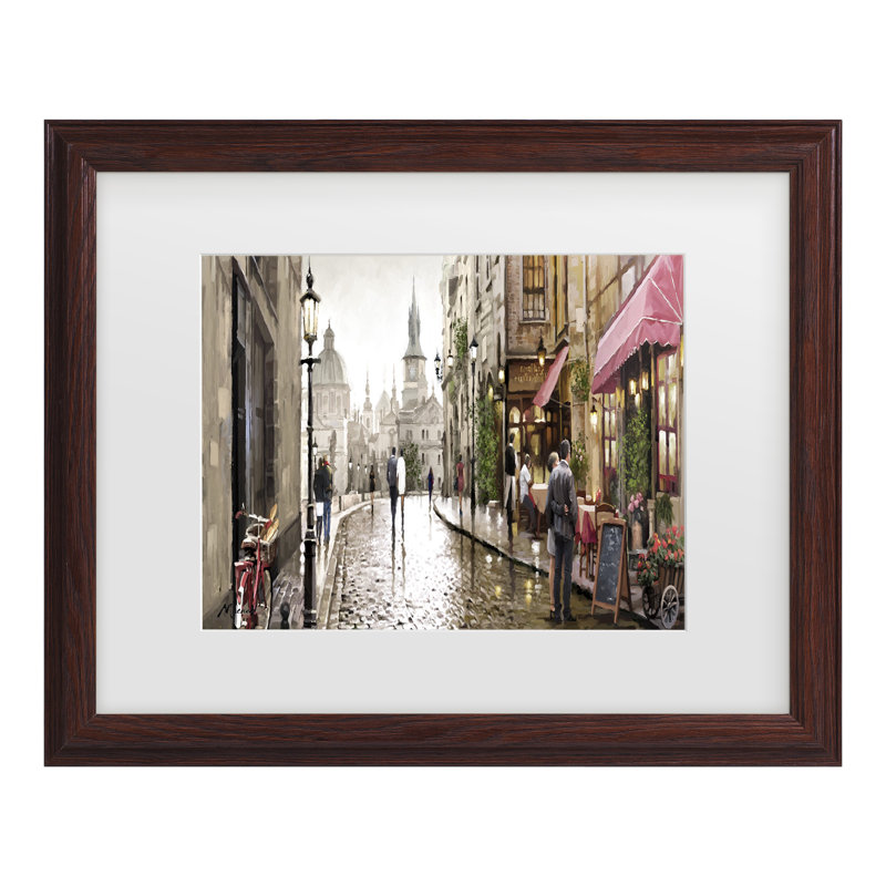 " Cafe Milano " by The Macneil Studio, 18.75" H x 22.75" W x 0.75" D, Brown