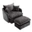 Single Chair for Home, Upholstered Swivel Accent Chair with Ottoman, Pillows for Living Room-794343908