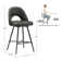 Etna Swivel Upholstered Counter Stool with Metal Frame