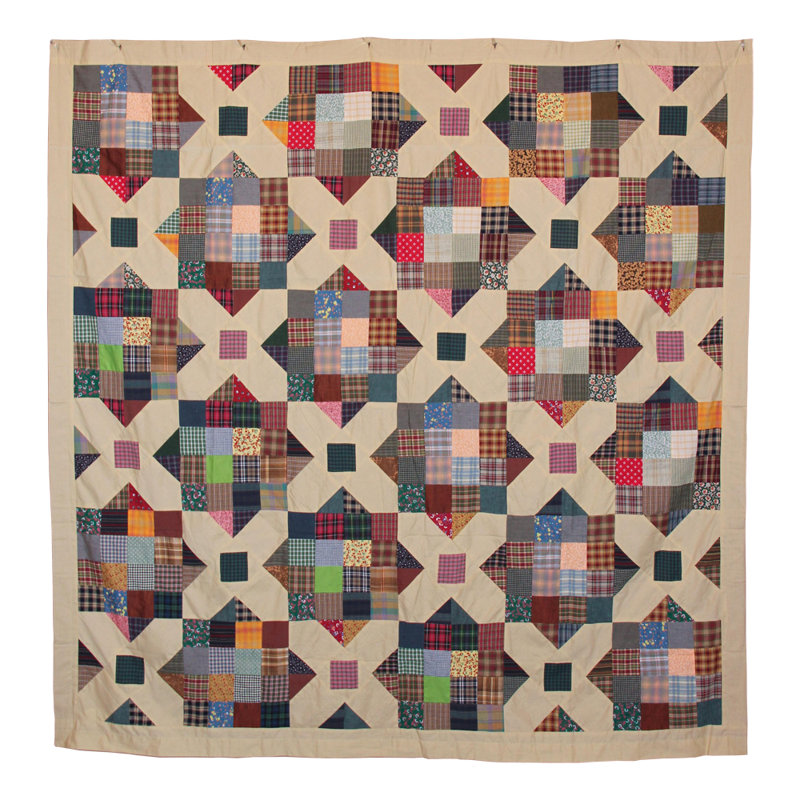 Cotton Geometric Shower Curtain