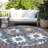 Machine Washable Indoor/Outdoor Xhevrie Blue Rug-765073977