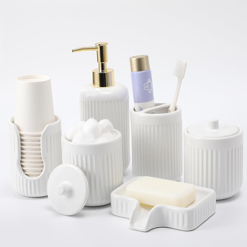 Ceramic Bathroom Accessories Set