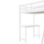 Lit mezzanine avec garde-robe et bureau