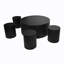 Wave Stripe Coffee Tables Set of 5-264798416