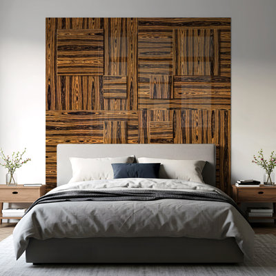 Square Edge Walnut High Glow Finished Veneer MDF Boards