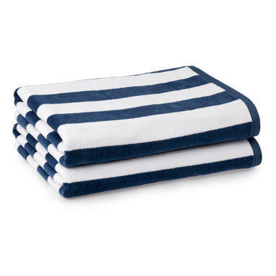 2 Piece Turkish Cotton Beach Towel Set