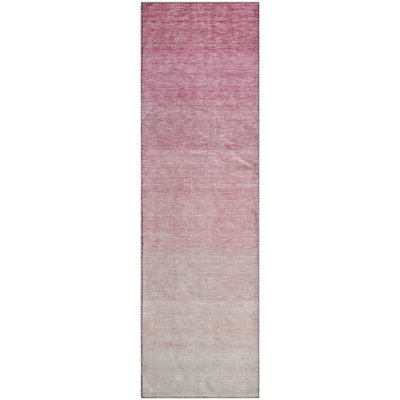 Premium Machine Washable Prisco Pink Rug