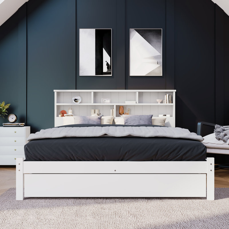 Wes UK Single - DE 90 X 190 Cm Solid Wood Storage Bed, 135 x 190cm