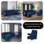 Mandica Corduroy L-Shaped Sectional Reversible-1058579703