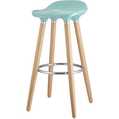 Muskaan Bar Stool with Solid Wood Frame