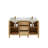 60'' Double Bathroom Vanity with Quartz Top-89857631