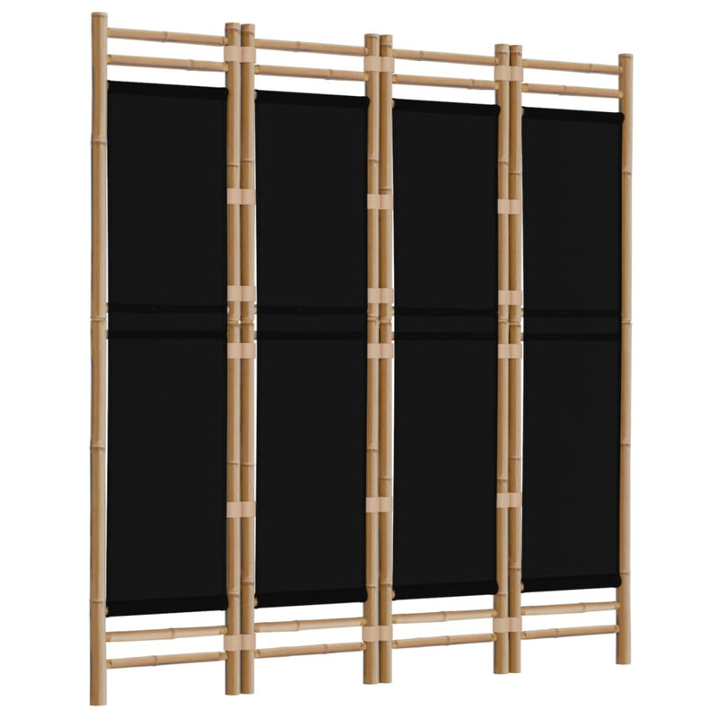 Cloison H 70,9 po Stanleytown, Noir, 4, H 70,9 po x l 63 po