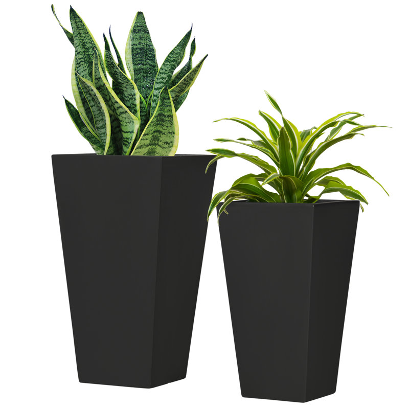 Audene Ceramic Pot Planter, Black