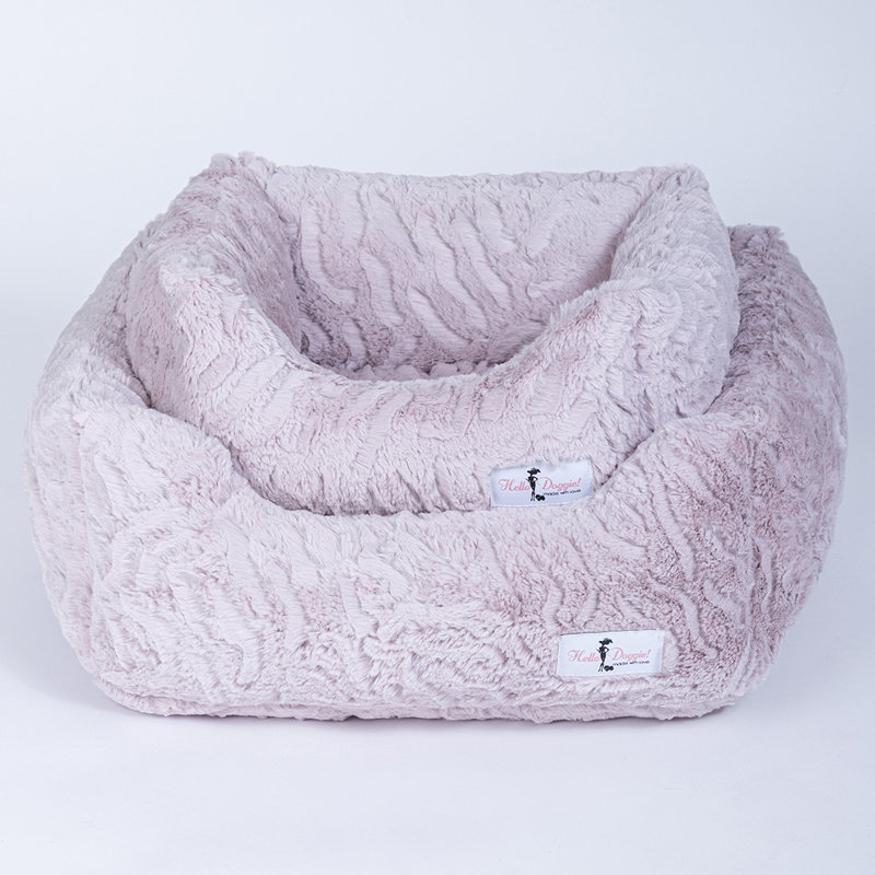 Traversin Cuddle Dog, Petit (l 7 po x P 10 po x H 5 po), Glace rose