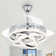 Elfred 42'' Modern DIY Shape Ceiling Fan with Lights, 6-Speed DC Motor Dimmable LED Ceiling Fan