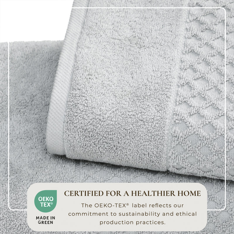 Light Grey Heavyweight Cotton Terry Hand Towel Set (Pack of 6)