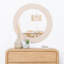 Dycus Wood Flat Wall Mirror
