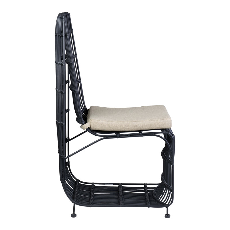 19'' H Dining Chair, Black