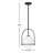 Arie 1-Light Steel Pendant with Globe Shade-578231545-578231546