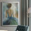 Lady in Blue, impression sur papier encadrée-672171590-672171609