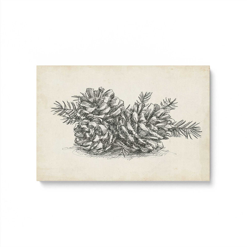 «Christmas Conifers II» par Ethan Harper, reproduction d'art sur toile, H 20 po x l 30 po, Toile tendue, Sans objet