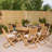 Rowlinson Ashdown Folding 8 Seat Oval Dining Set with Cushions