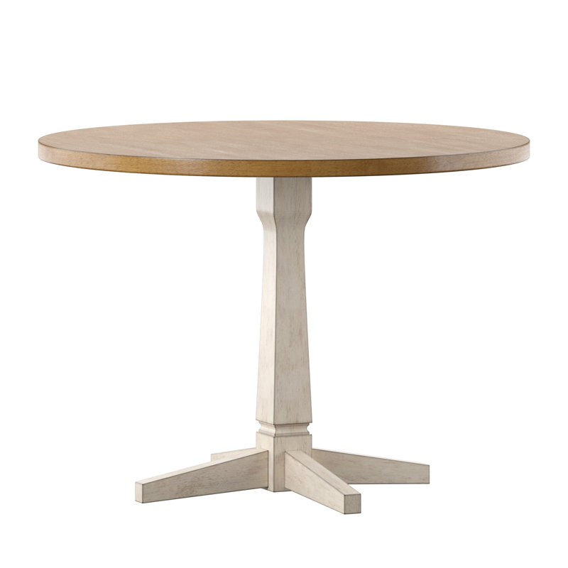 Fortville Round Dining Table, Antique White